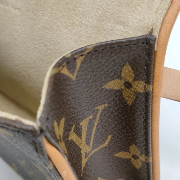 Louis Vuitton LV Shoulder Bag Pochette Florentine Brown Monogram 650-0710 - Picture 8 of 13